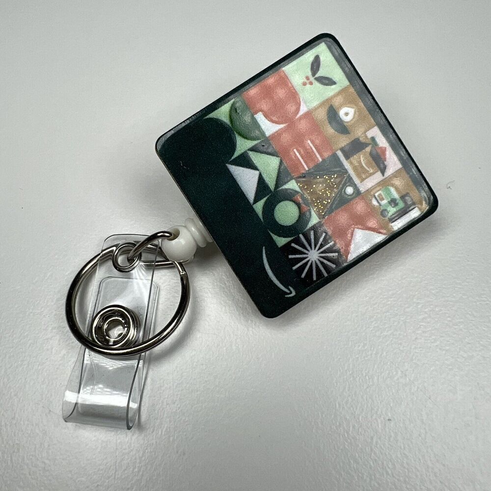 Badge Holder Retractable Peak season Amazon Warehouse New! Keychain